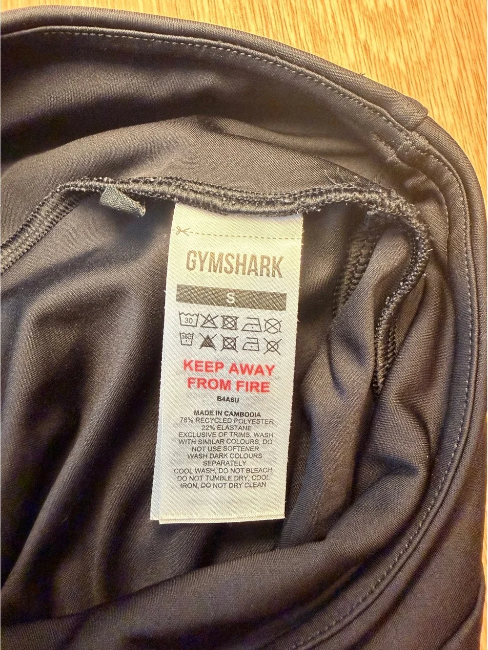 Gymshark Black Ruched Biker Shorts